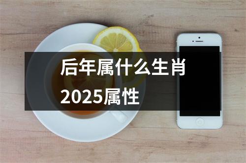 后年属什么生肖2025属性