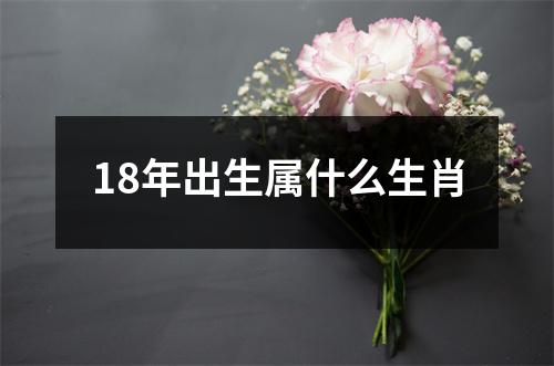 18年出生属什么生肖