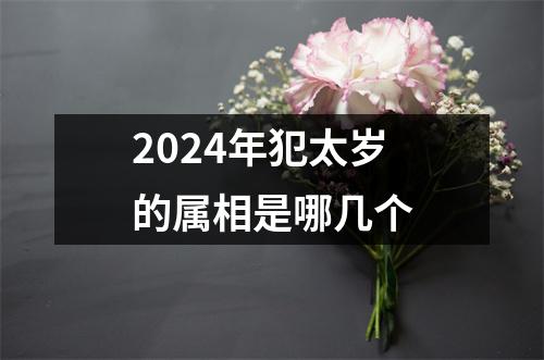 2024年犯太岁的属相是哪几个