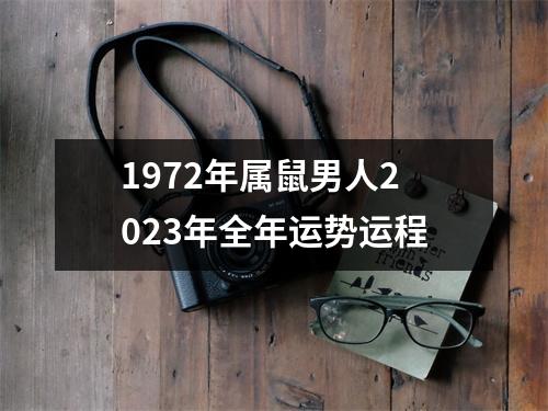 1972年属鼠男人2023年全年运势运程