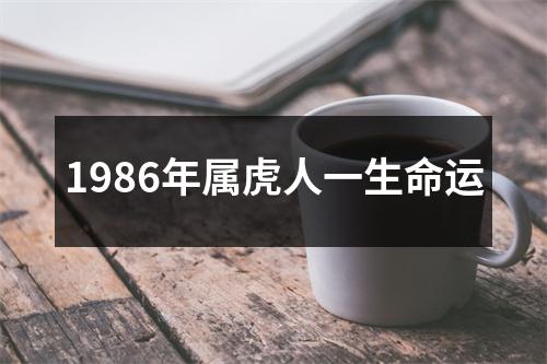 1986年属虎人一生命运