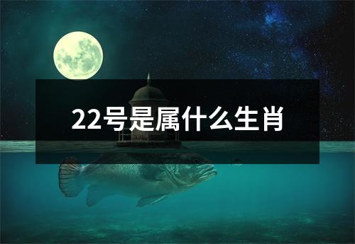 22号是属什么生肖