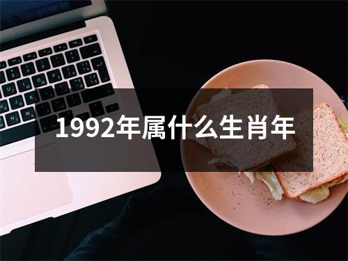 1992年属什么生肖年