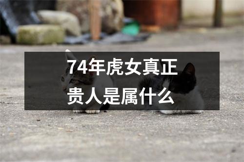 74年虎女真正贵人是属什么