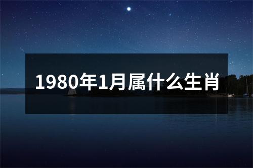 1980年1月属什么生肖