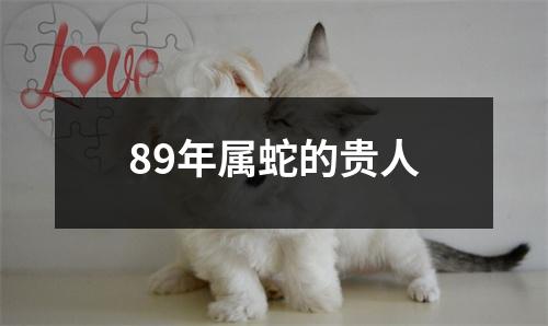 89年属蛇的贵人