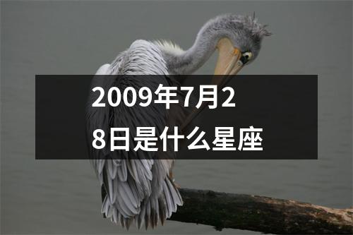 2009年7月28日是什么星座