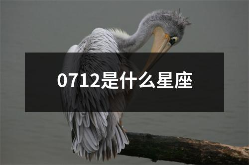 0712是什么星座