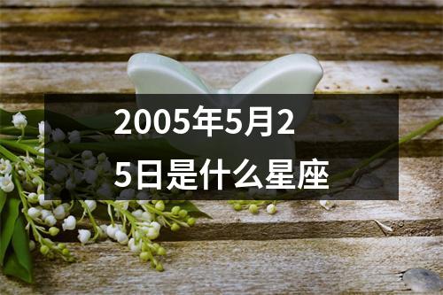 2005年5月25日是什么星座