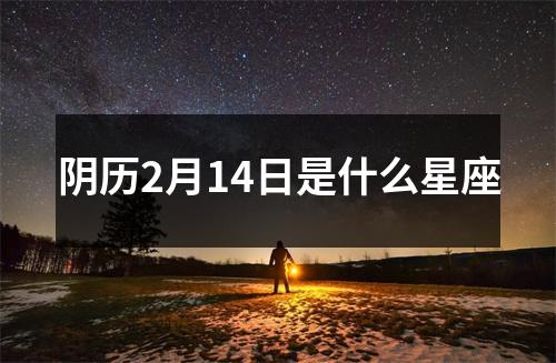 阴历2月14日是什么星座