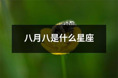 八月八是什么星座