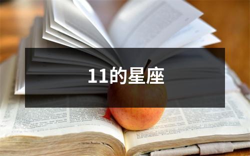 11的星座