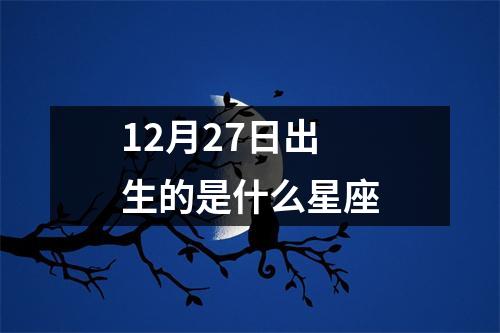 12月27日出生的是什么星座