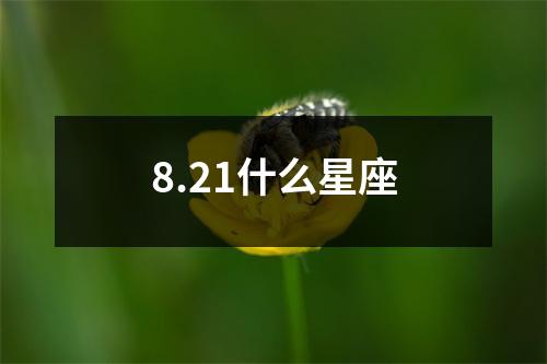 8.21什么星座