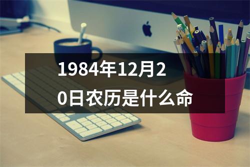 1984年12月20日农历是什么命