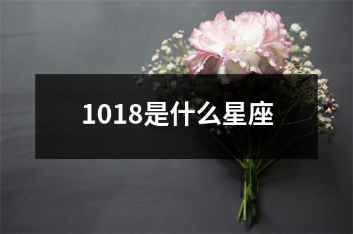 1018是什么星座