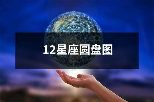 12星座圆盘图