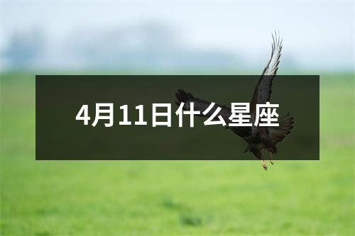 4月11日什么星座