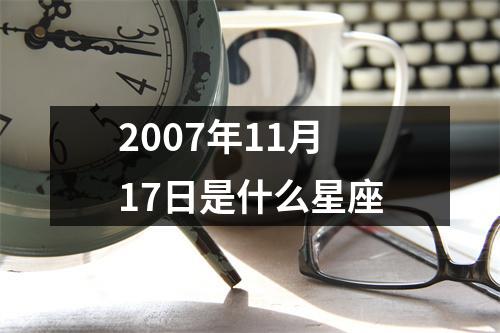 2007年11月17日是什么星座