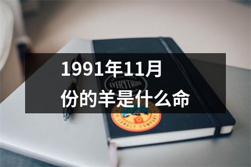 1991年11月份的羊是什么命