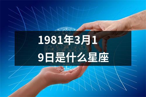 1981年3月19日是什么星座