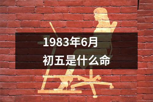 1983年6月初五是什么命