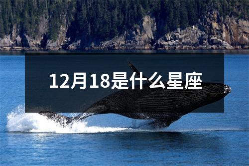 12月18是什么星座