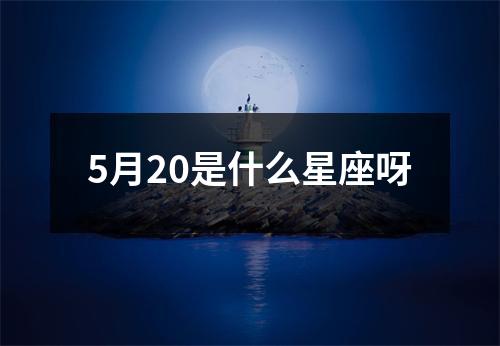 5月20是什么星座呀