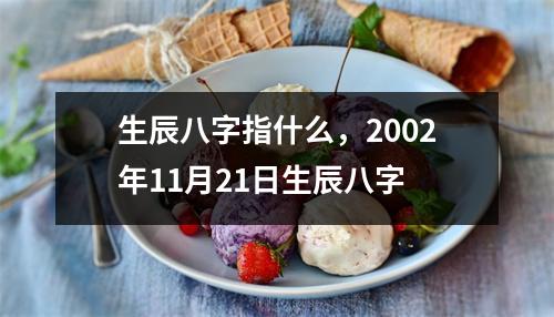 生辰八字指什么，2002年11月21日生辰八字