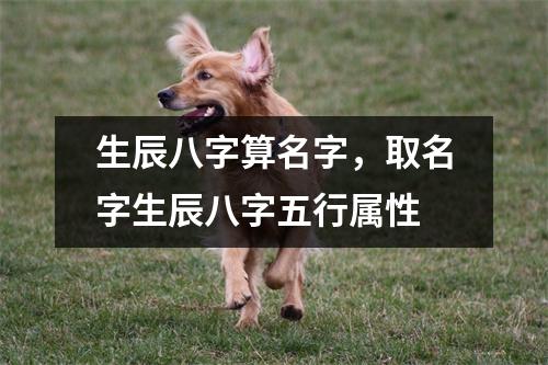 生辰八字算名字，取名字生辰八字五行属性