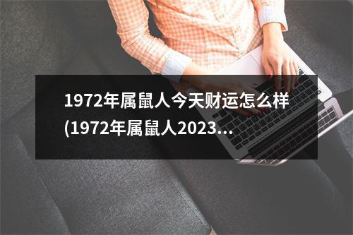 1972年属鼠人今天财运怎么样(1972年属鼠人2023年财运)