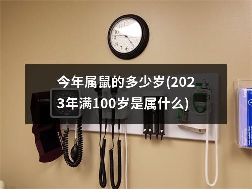 今年属鼠的多少岁(2023年满100岁是属什么)