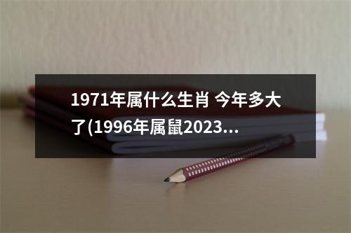 1971年属什么生肖 今年多大了(1996年属鼠2023年运势及运程详解)