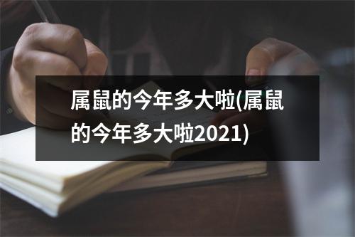 属鼠的今年多大啦(属鼠的今年多大啦2021)