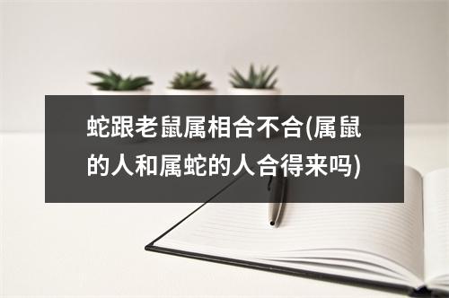 蛇跟老鼠属相合不合(属鼠的人和属蛇的人合得来吗)