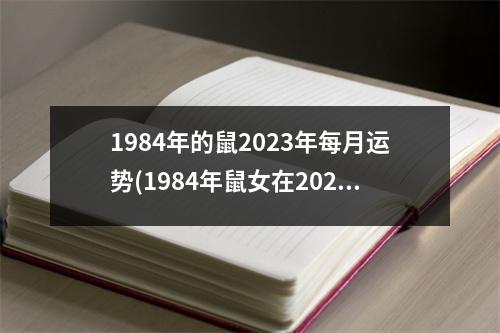 1984年的鼠2023年每月运势(1984年鼠女在2023年逐月运势)