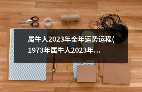 属牛人2023年全年运势运程(1973年属牛人2023年全年运势运程)