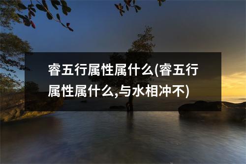 睿五行属性属什么(睿五行属性属什么,与水相冲不)