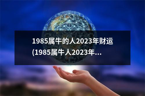 1985属牛的人2023年财运(1985属牛人2023年财运不好,可以佩戴什么助财运)