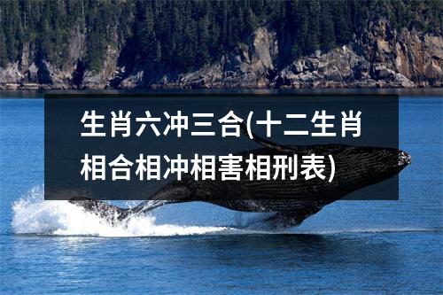 生肖六冲三合(十二生肖相合相冲相害相刑表)