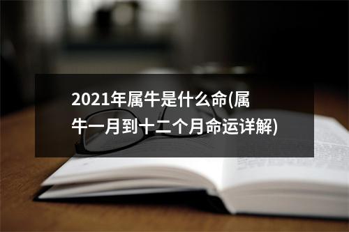 2021年属牛是什么命(属牛一月到十二个月命运详解)