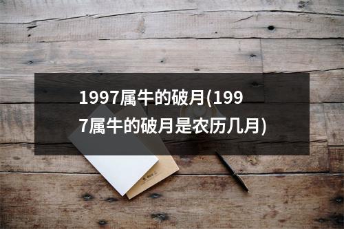 1997属牛的破月(1997属牛的破月是农历几月)