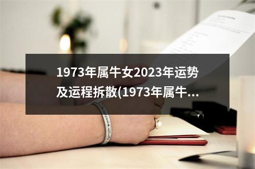 1973年属牛女2023年运势及运程拆散(1973年属牛男2023年运势及运程拆散)