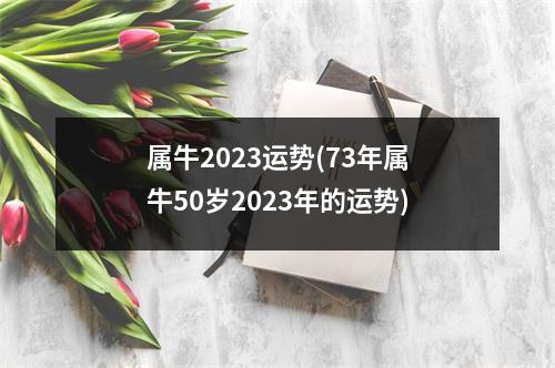 属牛2023运势(73年属牛50岁2023年的运势)