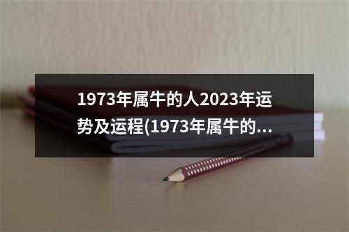 1973年属牛的人2023年运势及运程(1973年属牛的人2023年运势及运程详解)