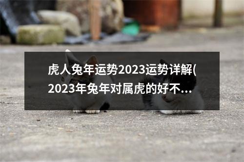 虎人兔年运势2023运势详解(2023年兔年对属虎的好不好)