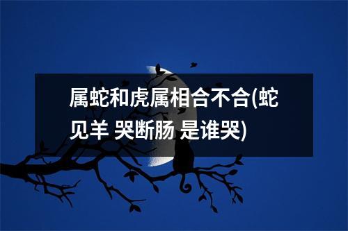 属蛇和虎属相合不合(蛇见羊 哭断肠 是谁哭)