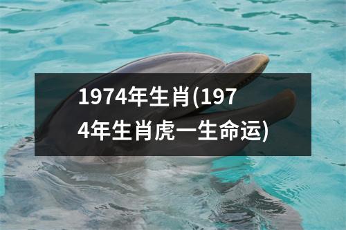 1974年生肖(1974年生肖虎一生命运)