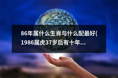 86年属什么生肖与什么配好(1986属虎37岁后有十年大运)