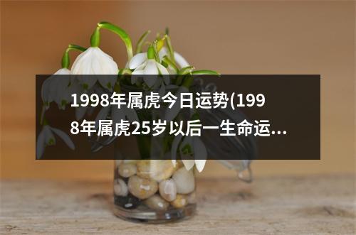 1998年属虎今日运势(1998年属虎25岁以后一生命运)